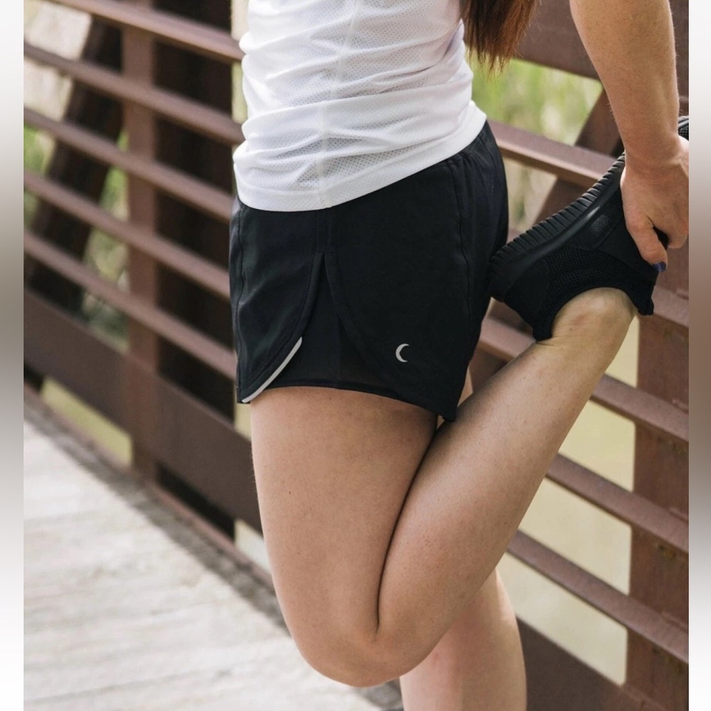 ZYIA Black Mesh Energy Shorts